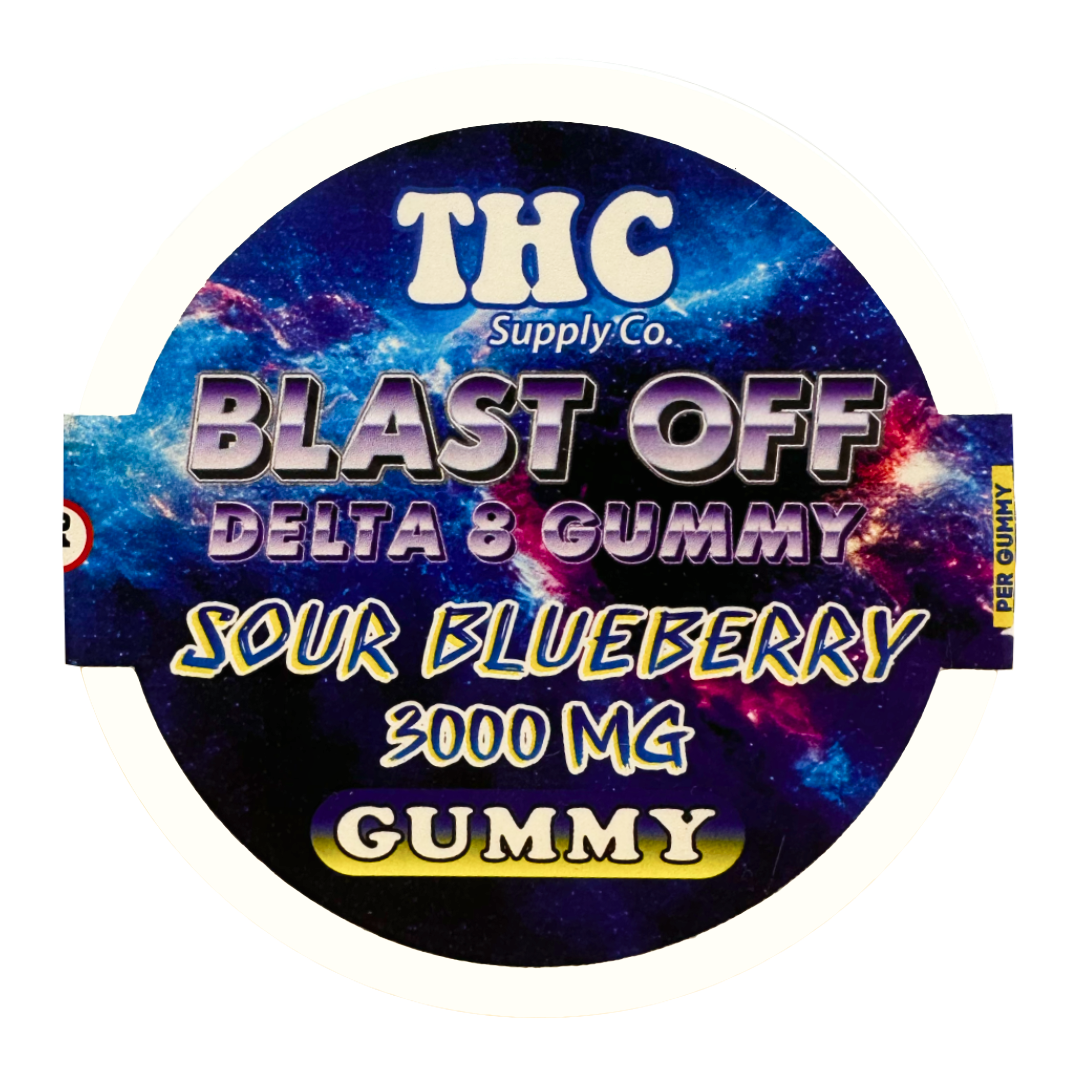 *THCSC Gummy D8 300mg 10pk / Sour Blueberry